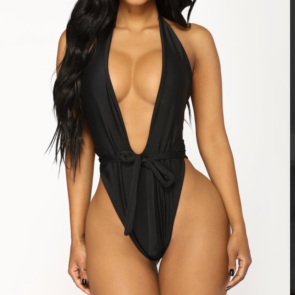 One Piece Swimsuit in Black